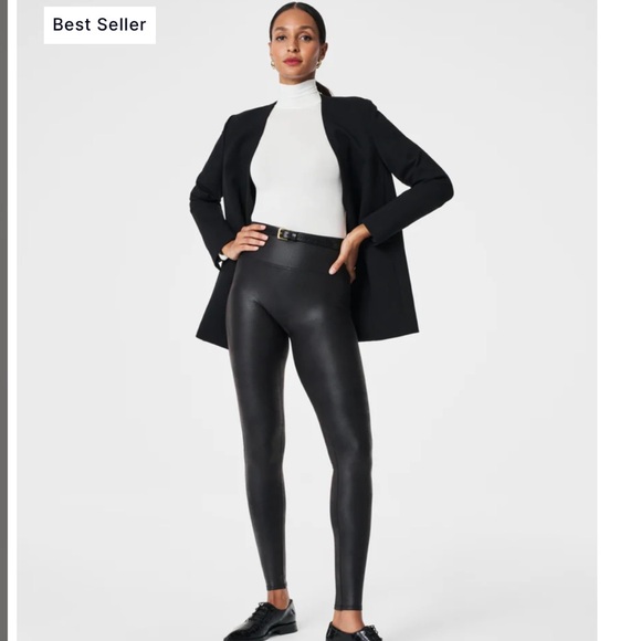 NWT Spanx Faux Leather Legging - Picture 1 of 5